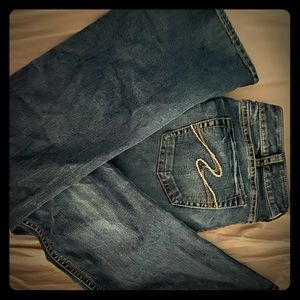 Womens silver jeans